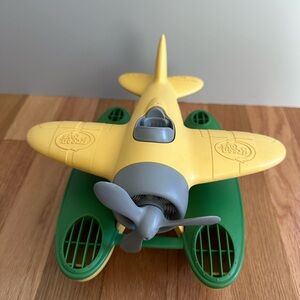 Green Toys Green and Yellow Seaplane Floating Bath Water Toy
